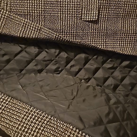 Nasty Gal Wool Blend Hybrid Taylored Check Bomber Jacket NWT sz.14 - Picture 5 of 8